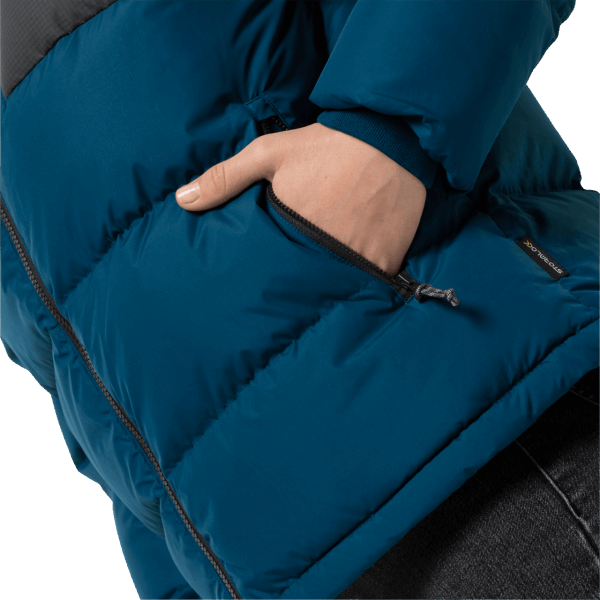 Dames 365 Onverschrokken Donsjack Originele Poseidon Blauwe Jack Wolfskin