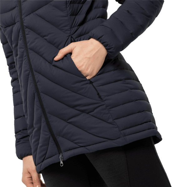 Jack Wolfskin Grafiet Atletische Donsjas Voor Dames Best