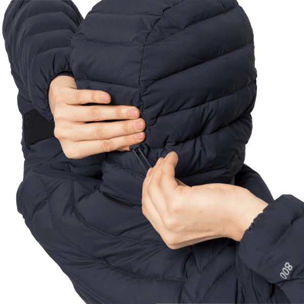 Jack Wolfskin Grafiet Atletische Donsjas Voor Dames Best