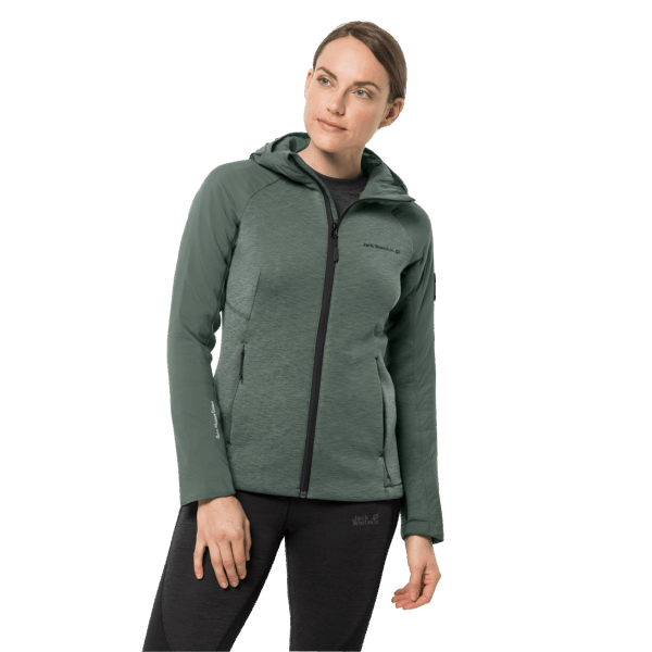 Hedge Green Merk Jack Wolfskin Atletisch Midden 3in1 Dames