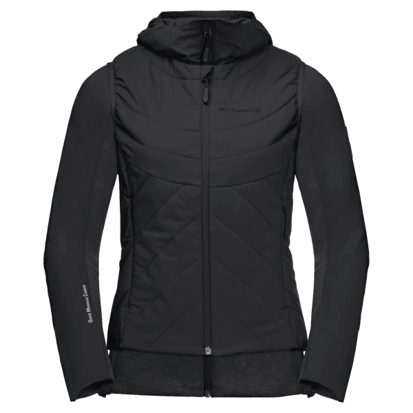 Zwarte Atletische Mid 3in1 Jack Wolfskin Voor Dames