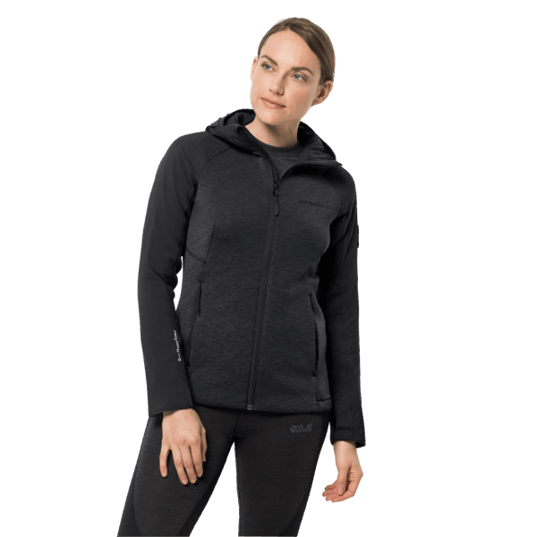 Zwarte Atletische Mid 3in1 Jack Wolfskin Voor Dames