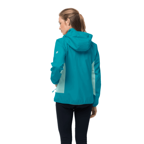 Dames Eagle Peak Ii Softshell Jack Wolfskin Brand Dark Cyaan