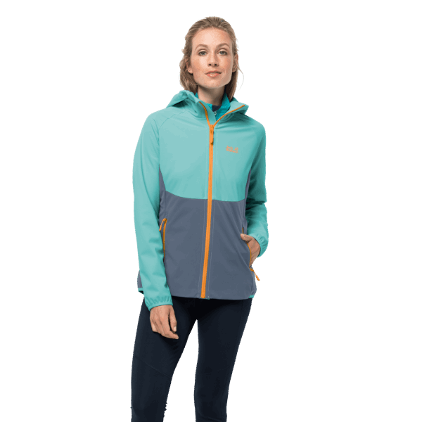 Jack Wolfskin Frost Blue Dames Go Hike Softshell Fashion