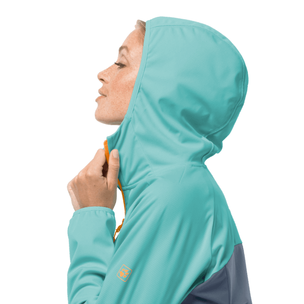 Jack Wolfskin Frost Blue Dames Go Hike Softshell Fashion