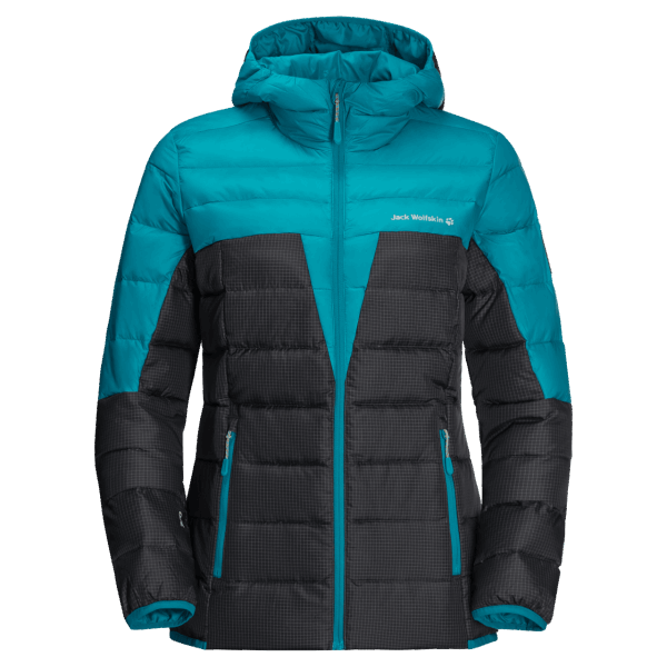 Donkere Cyaan Originele Jack Wolfskin Dna Tundra Hoody Voor Dames