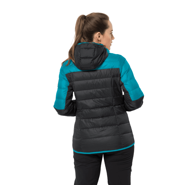 Donkere Cyaan Originele Jack Wolfskin Dna Tundra Hoody Voor Dames