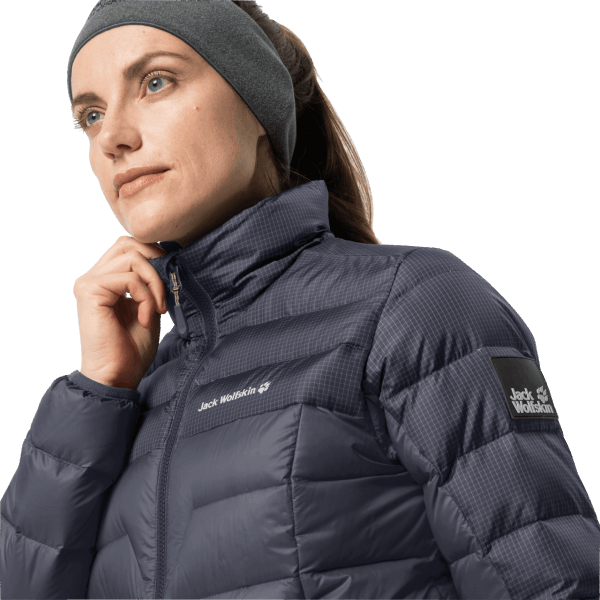 Modieuze Dna-tundra-jas Voor Dames Jack Wolfskin Grafiet