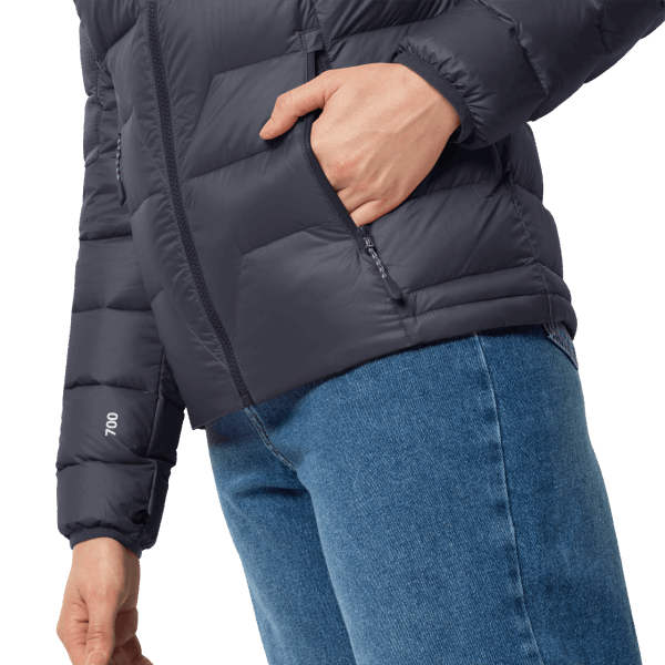 Modieuze Dna-tundra-jas Voor Dames Jack Wolfskin Grafiet