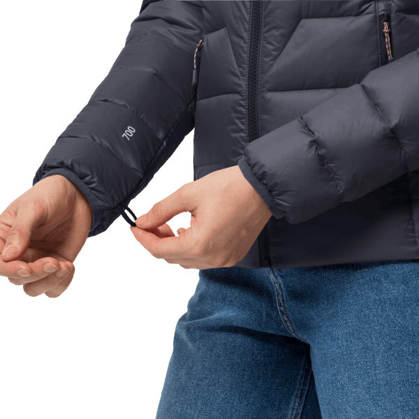 Modieuze Dna-tundra-jas Voor Dames Jack Wolfskin Grafiet