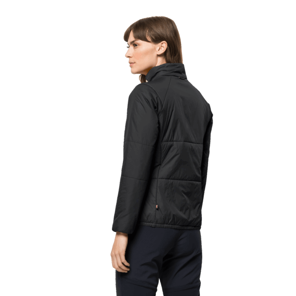 Collections Jack Wolfskin Zwarte Bergland Geïsoleerde Damesjas