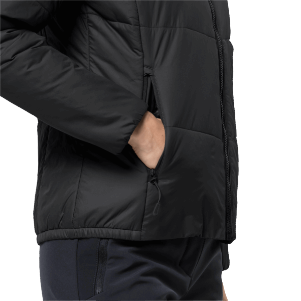 Collections Jack Wolfskin Zwarte Bergland Geïsoleerde Damesjas