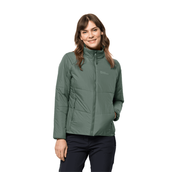 Origin Jack Wolfskin Bergland Geïsoleerde Damesjas Hedge Green