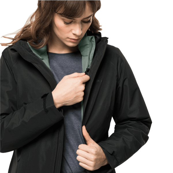Origin Jack Wolfskin Bergland Geïsoleerde Damesjas Hedge Green