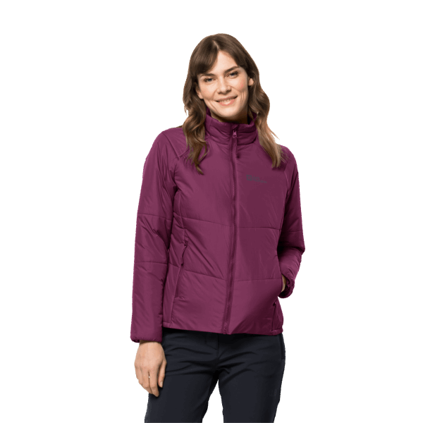 Geïsoleerde Bergland-jas Voor Dames Jack Wolfskin Wilde Bessenmerken