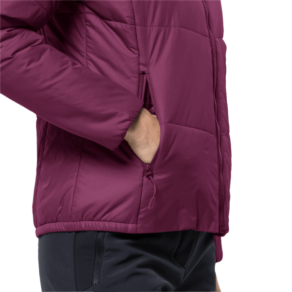 Geïsoleerde Bergland-jas Voor Dames Jack Wolfskin Wilde Bessenmerken