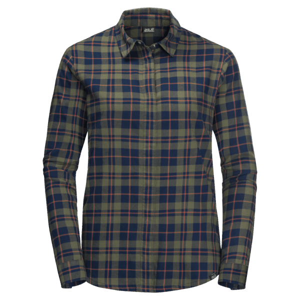 Carson Dameshemd New Jack Wolfskin Nachtblauw Geruit