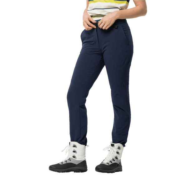 Nachtblauwe Nieuwe Dames Winter Lifestyle Broek Jack Wolfskin