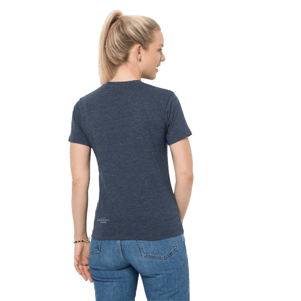 Night Blue Jack Wolfskin Dames Sea Ground T Nieuw