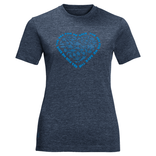 Night Blue Jack Wolfskin Dames Sea Ground T Nieuw