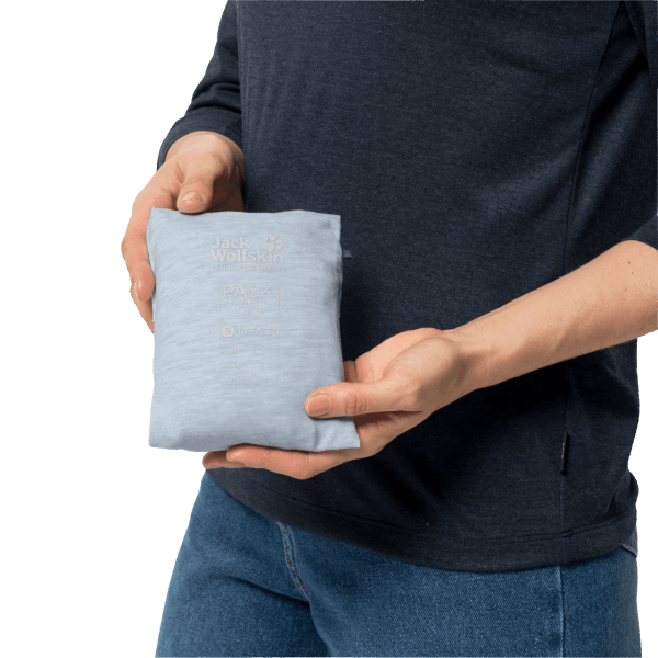 Kristalblauwe Jwp Ls T Jack Wolfskin-collecties Voor Dames