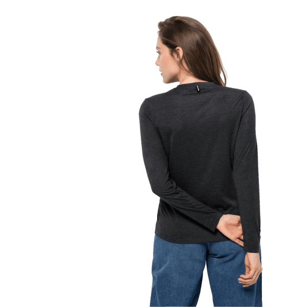 Zwarte Jwp Ls T Origin Jack Wolfskin Voor Dames