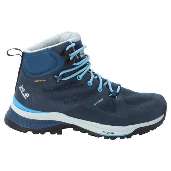 Jack Wolfskin Warm Donkerblauw-lichtblauw Force Striker Texapore Mid Voor Dames