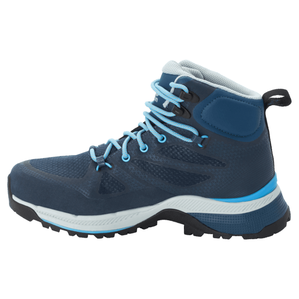 Jack Wolfskin Warm Donkerblauw-lichtblauw Force Striker Texapore Mid Voor Dames