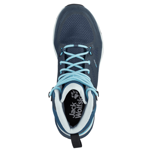 Jack Wolfskin Warm Donkerblauw-lichtblauw Force Striker Texapore Mid Voor Dames