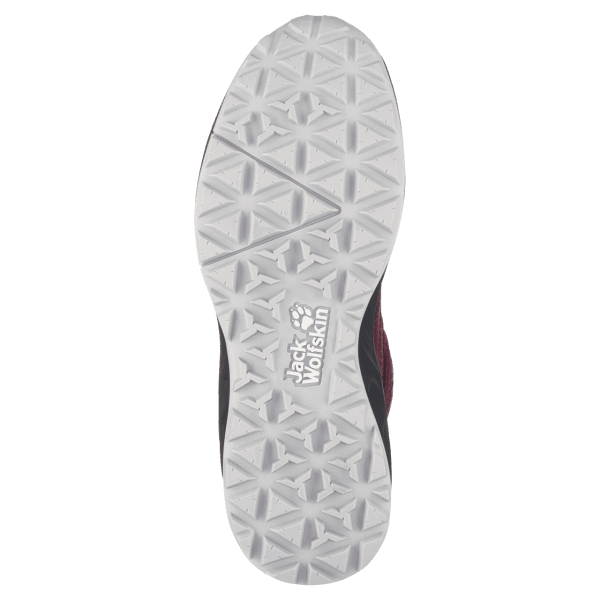 Bordeaux-roze Jack Wolfskin Woodland Texapore Mid-collectie Voor Dames