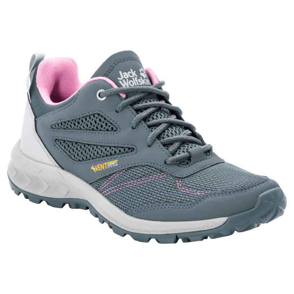 Grijs-roze Dameswoodland Vent Low Jack Wolfskin Origins