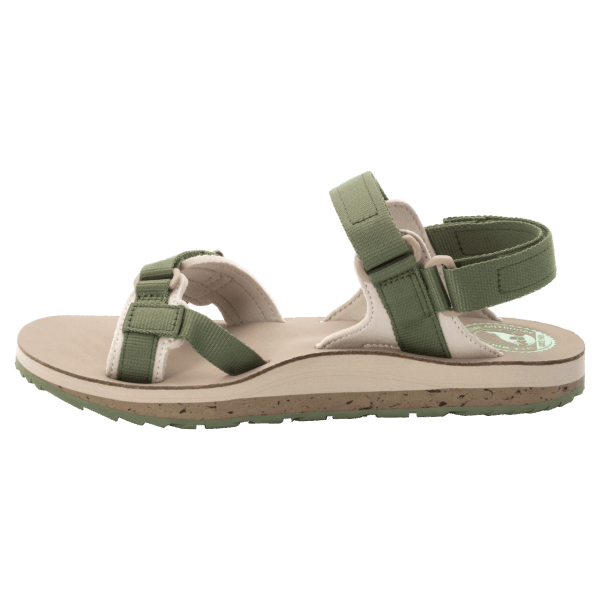 Merken Outfresh Deluxe Damessandaal Jack Wolfskin Kaki-zand