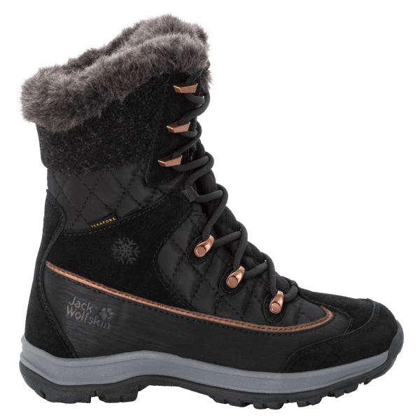 Hot Jack Wolfskin Zwart-donkergrijze Cold Bay Texapore High Voor Dames