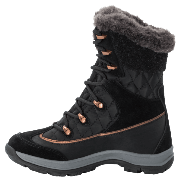 Hot Jack Wolfskin Zwart-donkergrijze Cold Bay Texapore High Voor Dames