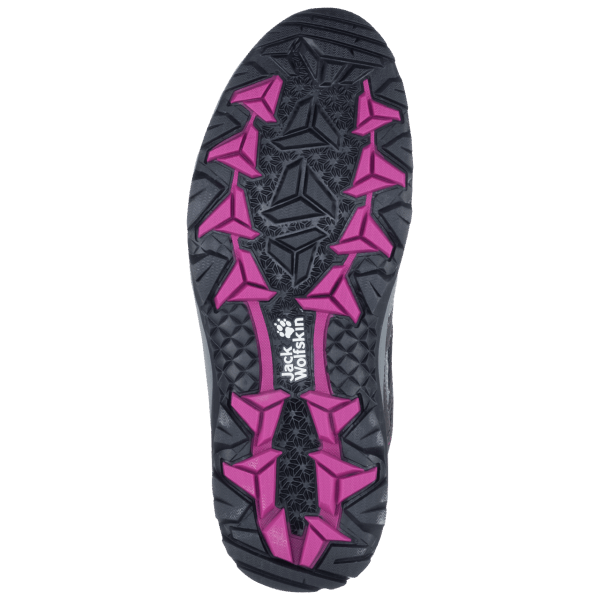 Dames Vojo 3 Texapore Low Jack Wolfskin Collections Donker Staal-paars