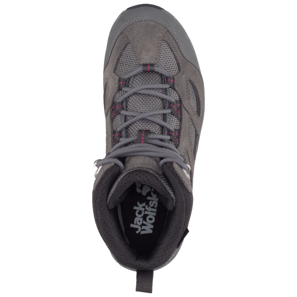 Dames Vojo 3 Texapore Mid Tarmac Grijs-roze Origins Jack Wolfskin
