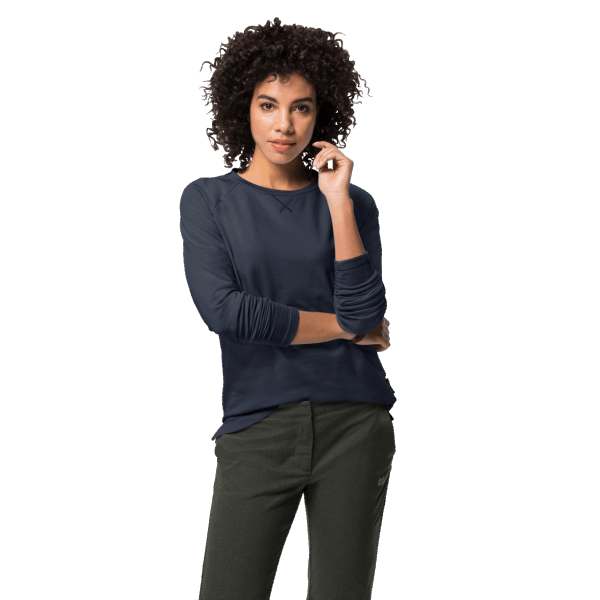 Jack Wolfskin Nachtblauwe Dames Jwp Sweater Hot
