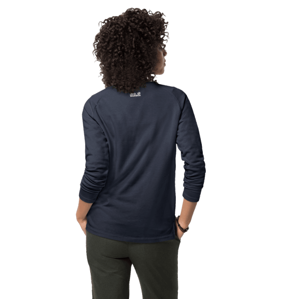 Jack Wolfskin Nachtblauwe Dames Jwp Sweater Hot