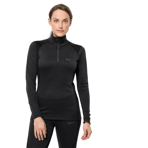Dames Arctic Xt Half Zip Origineel Jack Wolfskin Zwart