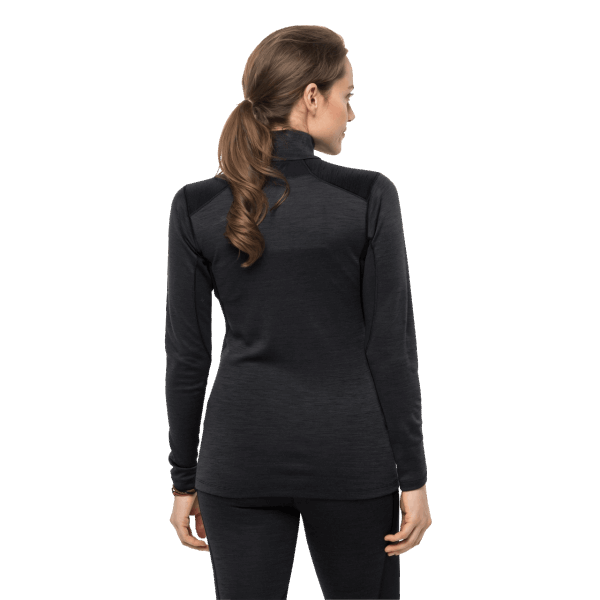 Dames Arctic Xt Half Zip Origineel Jack Wolfskin Zwart