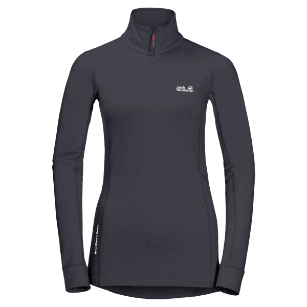 Ebbenhout Jack Wolfskin Origins Snow Sky Halfzip Voor Dames