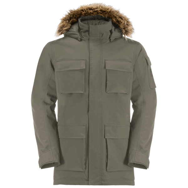 Glacier Canyon Parka Dusty Olive Hot Jack Wolfskin