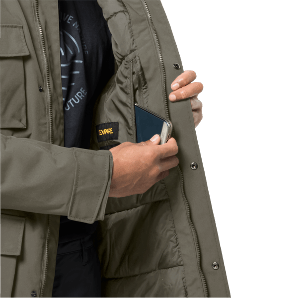 Glacier Canyon Parka Dusty Olive Hot Jack Wolfskin