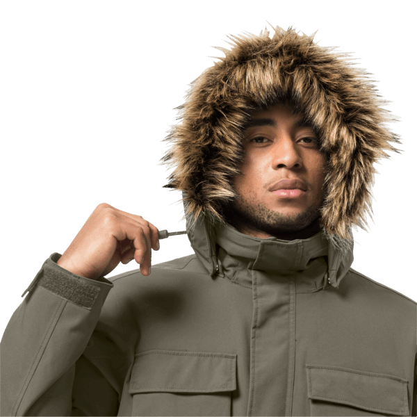 Glacier Canyon Parka Dusty Olive Hot Jack Wolfskin
