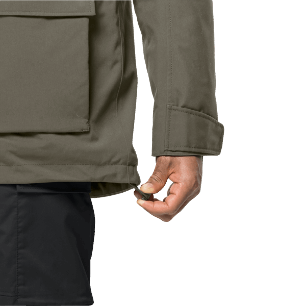 Glacier Canyon Parka Dusty Olive Hot Jack Wolfskin