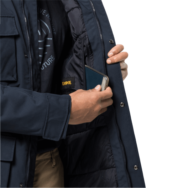 Glacier Canyon Parka Best Jack Wolfskin Nachtblauw