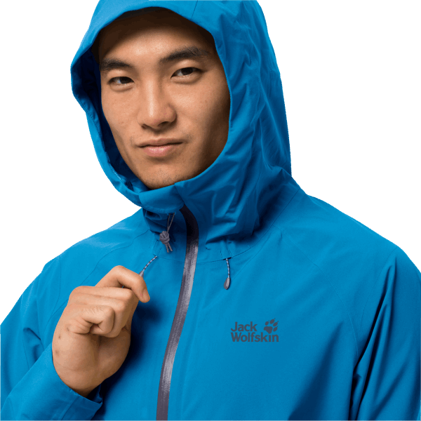 Blauwe Pacific Hot Jack Wolfskin Hoogste Piek Jas M