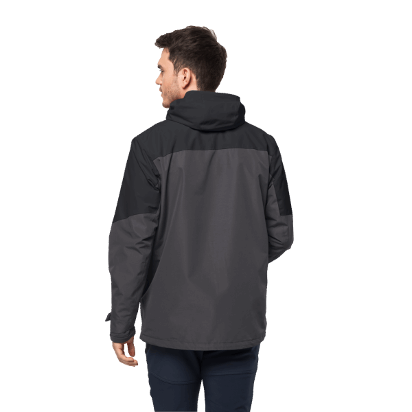 Origin Jack Wolfskin Zwarte Heren Glaabach 3in1 Jas