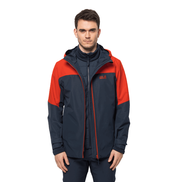 Brand Wild Brier Jack Wolfskin Heren Glaabach 3in1 Jas