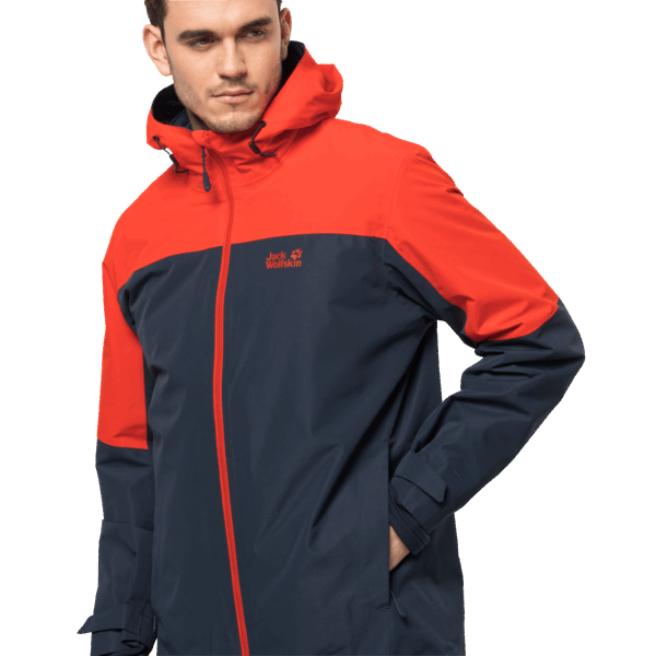 Brand Wild Brier Jack Wolfskin Heren Glaabach 3in1 Jas
